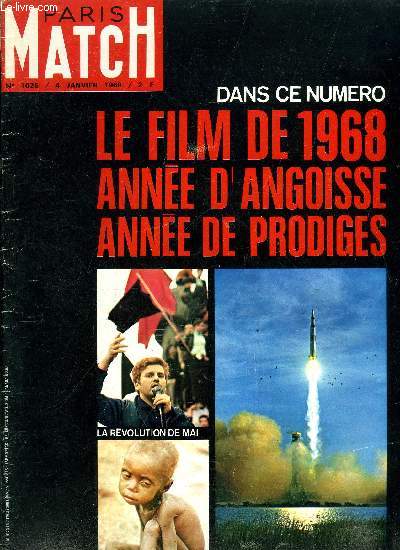 PARIS MATCH N 1026 - Les six jours d'angoisse des pouses de l'espace, Jackie Onassis : Nol a Skorpios, Le calendrier chinois, Krupp censure Manchester, Jean Jules Verne : mon grand oncle avait raison, Les franais en suisse malgr tout, L'auteur