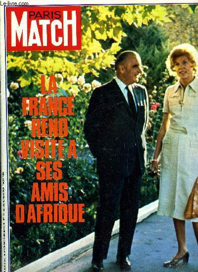 PARIS MATCH N 1136 - La mdecine psychosomatique par Roger Chateauneu, Le monde par Raymond Cartier, Les fiances du prince Charles, Le voyage en Afrique du prsident de la Rpublique, A chaque tape, le prsident a rendez vous avec les grands pionniers