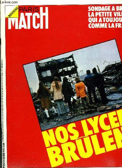 PARIS MATCH N 1242 - Sheila-Ringo, la chanson s'est marie, Nos lyces brulent par Jean Cau, C'est Marc qui avait les 3 francs par Georges Menant, Ann chez les Soviets, Nixon : premier coup de canon de sa guerre contre l'Europe par Philippe de Bausset