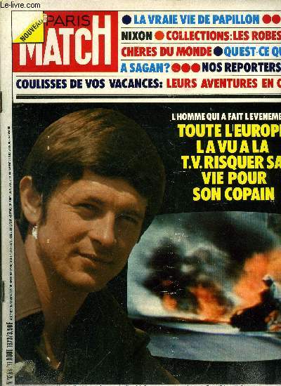 PARIS MATCH N 1266 - Pour les trois de Skylab, c'est la mission impossible, Pourquoi Sagan veut-elle quitter Paris ?, David Purley, le coureur hroque : il a brav le feu pour tenter de sauver son ami Williamson, Il reste 3000 midinettes, elles crient