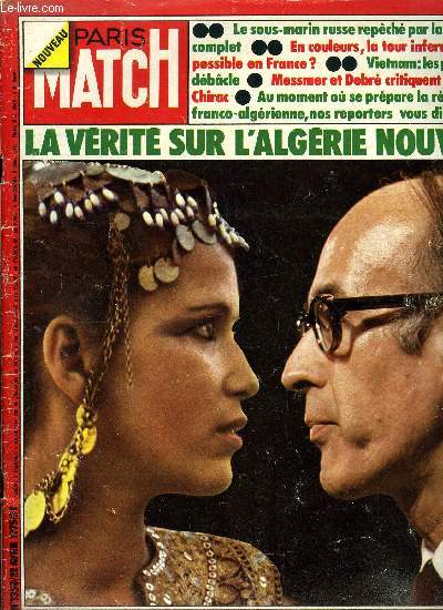 PARIS MATCH N 1350 - Giscard regarde l'Algrie dans les yeux, le pari algrien : industrialisation a outrance avec les milliards du ptrole par Roger Mauge, Ce qui va et ce qui ne va pas en France : aprs Rambouillet, les opinions des ex ministres