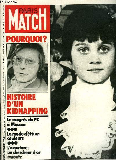 PARIS MATCH N 1396 - En docteur ou en professeur, Annie Girardot fait un tabac, Le fianc de Patty Hearst crit un livre, L'astrologue de charme d'Antenne 2, Sixime mariage pour l'imprissable Gloria Swanson, Dorothy la patineuse, mdaille d'or, Enfin