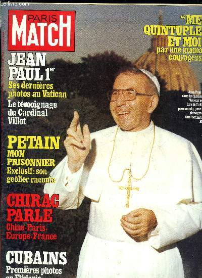 PARIS MATCH N 1533 - Gerard Oury et sa fille Danielle condamns au triomphe, Michel Polnareff, un homme tout neuf, retour d'exil, Nastassya Kinski, 17 ans et demi et bientot star, La comtesse de Paris : je suis un garon manqu qui ne vit que