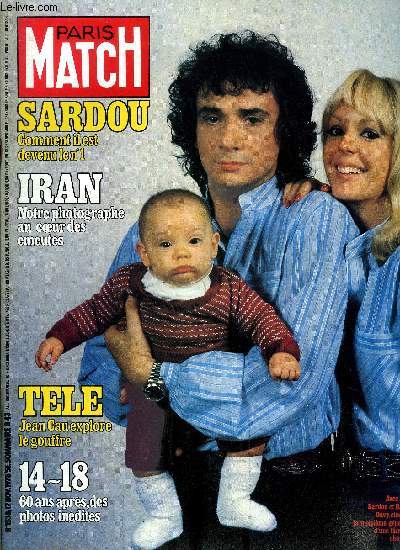 PARIS MATCH N 1538 - Michel Sardou n1, Franoise Dorin explique pourquoi il y est arriv, Georges Conchon le nouvel homme fort du cinma franais, Hussein : sa quatrime femme lui rend le sourire, Arthur Rubinstein hros d'un feuilleton pour la T.V.