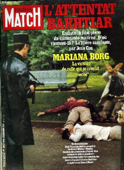 PARIS MATCH N 1627 - Borg/Mariana, ils ont scell leur amour sur les rives du lac ou elle est ne, Cerrone, le pape du disco, dcouvre le vaudou grace a julie, Philippe de Gaulle : quarante ans aprs l'appel qu'il n'a pas entendu, il reoit des livres