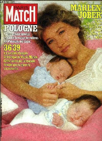 PARIS MATCH N 1631 - Charlotte Rampling et Jean Michel Jarrie ont toujours peur que le succs dtruise leur amour, Michel Rocard, de sa retraite bretonne il confirme : j'ai envie d'y aller et de gagner, Dalila : elle veut mriter l'estime d'Alain Delon