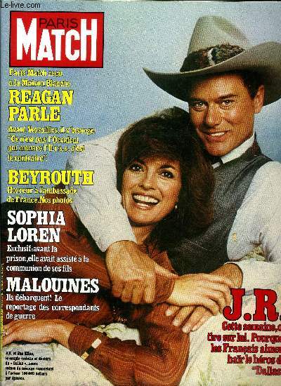PARIS MATCH N 1723 - Cannes a vcu deux romances, Sissi Spacek : sa plus belle rcompense sera son bb, Geraldine Chaplin : son grand amour s'appelle Castillo, Valrie Kaprisky, la nouvelle aphrodite ne croit qu'a l'amour fidle, Marsha Hunt : l'lve