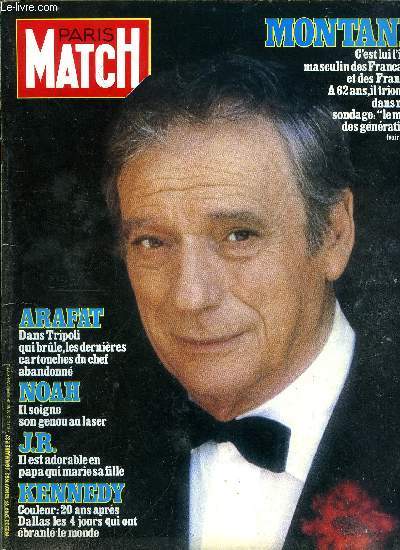 PARIS MATCH N 1799 - Sean Connery : a 53 ans j'ai toujours les paules de james Bond, Emmanuelle Beart : pour mon pre je veux russir, Larry Hagman : pour le mariage de ma fille, il montre enfin son vrai visage, Albert Uderzo rgne sur six millions