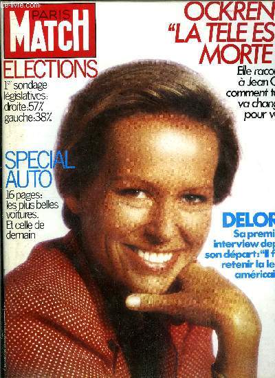 PARIS MATCH N 1846 - Eddy Mitchell : il vaut plus que l'image du cow boy tranquille, Anny Duperey : je construis ma vie en aditionnant les tendresses, Anthony Delon : j'ai 20 ans, que la fte commence, Gabrielle Lazure : je prfre bruler ma vie plutot