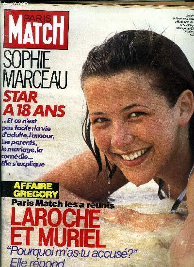 PARIS MATCH N 1865 - Sophie Marceau en libert sur la plage d'Oahu, a Hawai, enfin une semaine de dtente aprs deux tournages dcisifs sous la direction de pialat et Zulawski, Yoko Ono : la femme de John Lennon : je lis la vie dans les yeux de mon fils