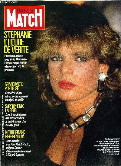 PARIS MATCH N 1978 - J'ai dcouvert notre avenir a l'universit du futur par Franklin Servan-Schreiber, Raquel Welch : comment rester a 45 ans la plus belle femme du monde, Kirk Douglas : j'ai 70 ans, tre vieux ca veut dire quoi ?, Elli Medeiros : grace