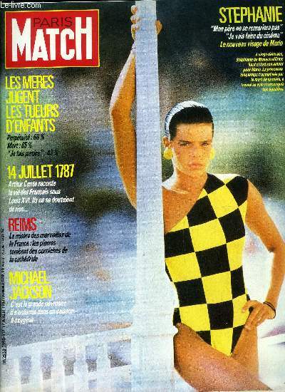 PARIS MATCH N 1990 - Le thatre selon Jouvet, L'instant ou la bombe explosa, une victime de l'attentat de la rue de Rennes raconte, Pierre Richard : avec muriel, il chante je t'aime moi non plus par Sabine Cayrol, Pat Cash : je resterai toujours un homme