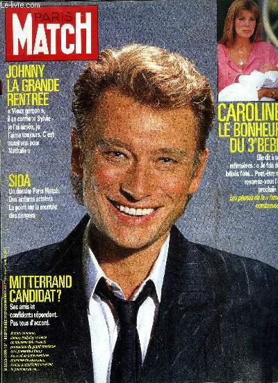 PARIS MATCH N 1999 - Trintignant : je ne me sens bien que dans le dsert, Le nouveau gang des courses, les rvlations de l'ex commissaire Le Taillanter, Johnny Hallyday : vieux garon pour le moment, je n'arrive pas a vivre autrement par Irne Frain