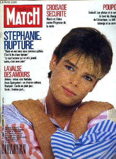 PARIS MATCH N 2040 - Duras a-t-elle disjonct ? par Jean Dominique Bauby et Marek Halter, Papa Bunny : aussi jeune que son lapin par Patrice Bollon, Beatrice Dalle : je veux un homme, un seul et pour longtemps, Le jockey club : en faire partie vaut bien