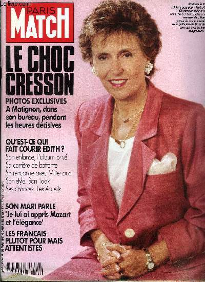 PARIS MATCH N 2192 - Emmanuelle Bart : je prfre tre passionne qu'intelligente, Robert de Niro : maintenant, je veux tre metteur en scne, Irne Jacob : comment aurais-je pu imaginer ce prix pour moi ?, Jacques Dutronc : quand je me sens un peu