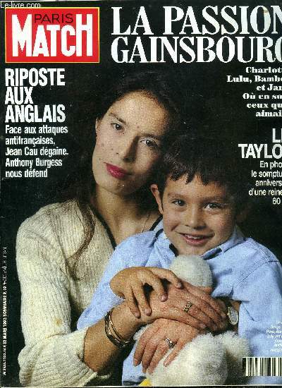 PARIS MATCH N 2233 - Montserrat Caball : j'ai commenc a gagner ma vie comme ouvrire dans une fabrique de mouchoirs, Richard Anconina : je n'ai plus peur des autres, Ludmila Mikael : aimer ; le plus souverain des produits de beaut, Victoria Abril