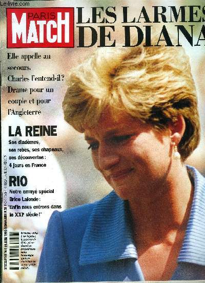 PARIS MATCH N 2248 - Serge Lama : nous avons attendu un an avant de faire notre voyage de noces, Paul Loup Sulitzer : cette anne, j'ai perdu ma mre et mon amour, Mary Higgins Clark : je me suis lance dans le crime pour nourrir mes enfants, Good bye