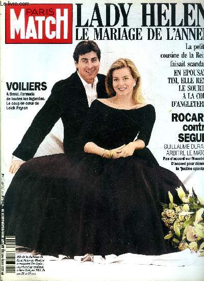 PARIS MATCH N 2252 - Cesar, son rendez vous avec l'histoire, Anne Parillaud, le succs de Nikita m'a apport la solitude, Laurent Hilaire : en m'ouvrant ses bras, ma femme m'a donn des ailes, Nathalie Simon, elle offre sa premire leon de glisse