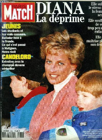 PARIS MATCH N 2341 - Charlton Heston, il fte ses noces d'or avec Lydia, Lorenza de Liechtenstein : mes parents n'ont jamais souhait que j'pouse un prince, Les casseurs pigent les jeunes, en marge des manifestations de lycens, ils surgissent