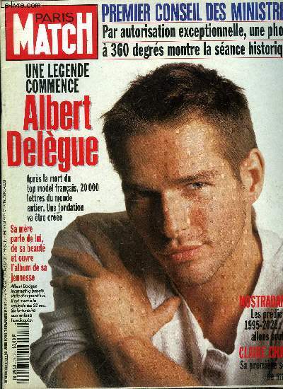 PARIS MATCH N 2402 - Sharon Stone, comme une apothose, Sharon parle du sida et l'motion la submerge, Claire Chazal, la srnit avec Franois avant le retour sur le plateau de l'info, Sarah Poniatowski et Marc Lavoine, noces de rve au Maroc, Chirac
