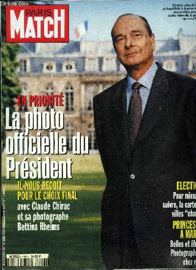 PARIS MATCH N 2403 - Paris Match vous prsente les plus belles princesses d'Europe, Julie de Noailles, elle tudie l'histoire et veut travailler chez Chanel, Lorenza de Liechtenstein, a 20 ans elle a cr sa propre entreprise, Chirac : les secrets