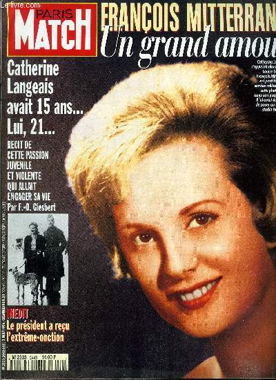 PARIS MATCH N 2449 - Agathe de la Fontaine, la nouvelle bombe de neuf semaines et demie II, Sophie Favier : dsormais, c'est a Carla Marie que je donne toute mon affection, Liban : l'aveugle vengeance d'Israel, Herv de Charette : j'ai plant ma tente