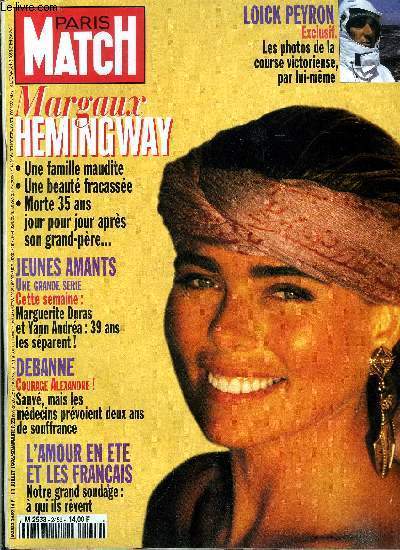 PARIS MATCH N 2459 - Il y a plus de maitres d'hotel, que de maitres du monde, Les franais et l'amour en t : notre grand sondage Paris Match Ipsos, Loick Peyron : skipper et photographe, Margaux Hemingway : une famille maudite, Romand