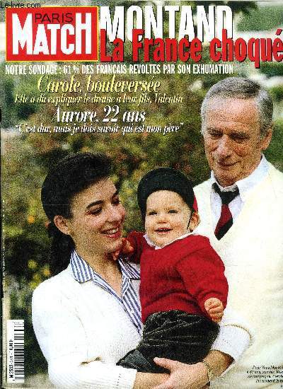 PARIS MATCH N 2530 - Comment vieillir jeune, les meilleurs spcialistes franais se sont runis pour vous conseiller, Gilbert Becaud : Kitty et moi avons eu l'accord de nos 5 enfants pour adopter notre petite No, Patrick Rambaud, prix goncourt, Anne