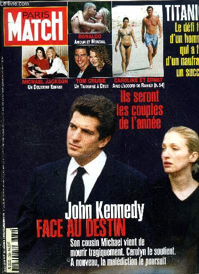 PARIS MATCH N 2538 - Ces kidnappeurs qui terrorisent Mexico par Patrick Forestier, Les 60 ans triomphants de Juan Carlos d'Espagne, notre famille, c'est une vraie quipe au service de la Couronne, Andie Macdowell, duo sur un toit brulant en Italie