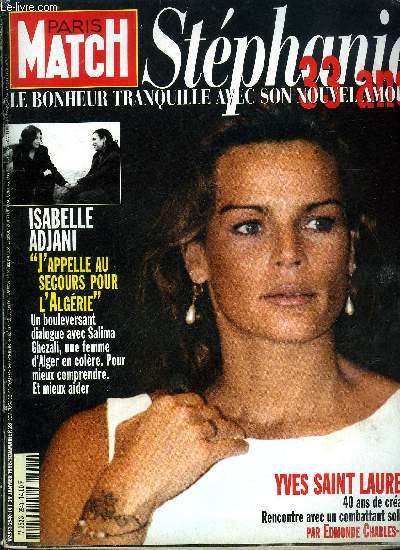 PARIS MATCH N 2540 - La passion selon Cuba, pour accueillir le pape, Jean Paul II, toute l'ile de Fidel Castro est en transe, Roxana, une surprise en or, a Perth, aux championnats du monde de natation, la petite franaise d'origine roumaine a remport
