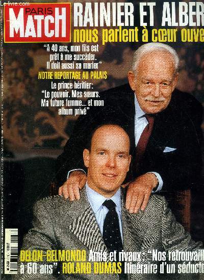 PARIS MATCH N 2548 - Dieu contre Darwin, le clbre biologiste Rmy Chauvin dcrit la grande rvolution scientifique de cette fin de sicle, Matt Damon, jeune premier surdou, il met Hollywood a ses pieds, Ivanka Trump, top model dbutant : je pense que