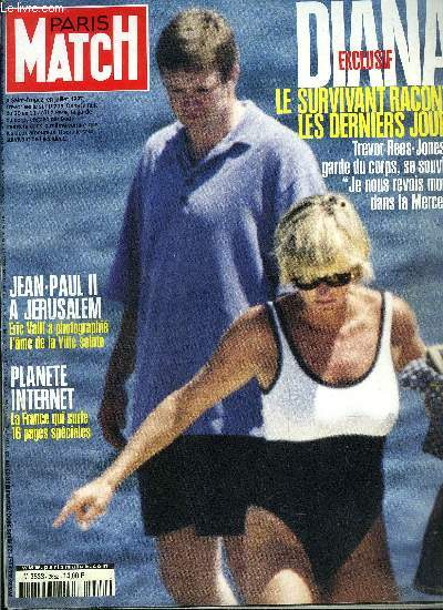 PARIS MATCH N 2652 - Le mystre rvl de la Valle des morts, La semaine prochaine a Jrusalem, avant le pape, le photographe Eric Valli a fait le plerinage en Terre sainte, Trevor Rees-Jones : le survivant, A la recherche de la femme du futur, nous