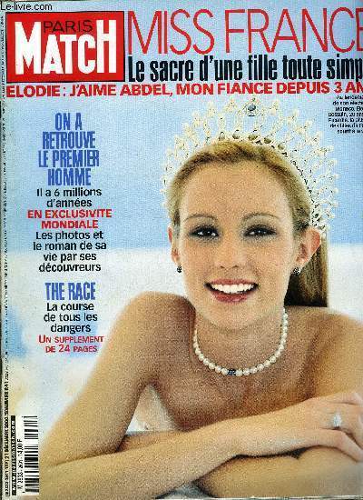 PARIS MATCH N 2691 - Kenya : le rescap de la nuit des temps, Nice : la bataille pour l'Europe par Valrie Trierweiler, Miss France nage dans le bonheur par Elisabeth Prinvault, Charles de Gaulle : la chienlit par Gilles Martin Chauffier, L'enfant