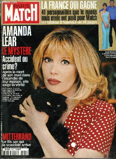 PARIS MATCH N 2693 - L'honneur perdu de Jean Christophe Mitterrand, Amanda Lear : le mystre de la bastide rose, Tempte : un an aprs, Gugncourt ne se laisse pas abattre par Marie Affortit et Irne Vacher, Vive la France qui gagne par Gilles Martin