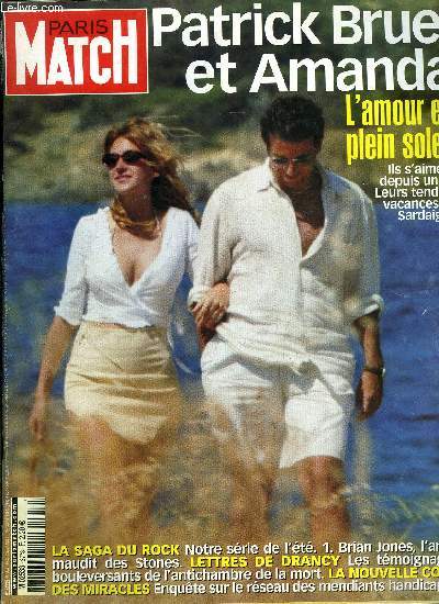 PARIS MATCH N 2773 - L'amour en plein soleil par Katherine Pancol, MAM fait planer l'arme par Jean Pierre Biot, La cour des miracles est de retour par Florence Saugues et Mehdi Gherdane, Veille de Grand Prix dans l'curie Renault par Arnaud Bizot