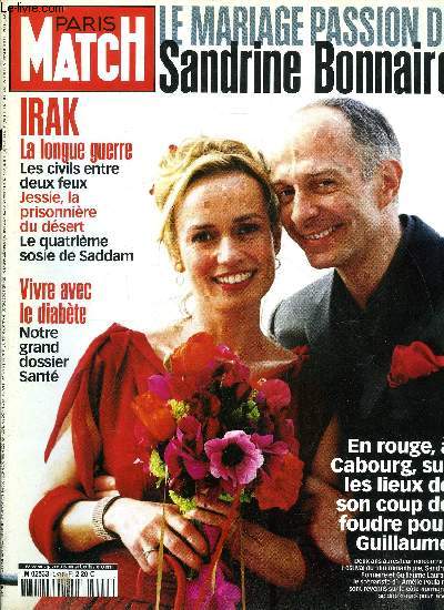 PARIS MATCH N 2811 - Irak : les jours les plus longs, Journal de route du 41e par Caroline Mangez, Bagdad voit rouge par Michel Peyrard, Le quatrime sosie de Saddam dmasqu par Rgis Le Sommier, Tony Parker : le Frenchie que les yankees adorent