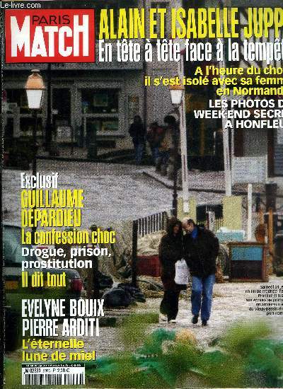 PARIS MATCH N 2855 - Jupp face a lui mme par Jean Marie Rouart, Stphanie Minana, otage dans la jungle: mes 46 jours en enfer par Arnaud Bizot, Guillaume Depardieu : les aveux les plus durs par Agathe Godard, Les Kennedy du Caucase par Patrick