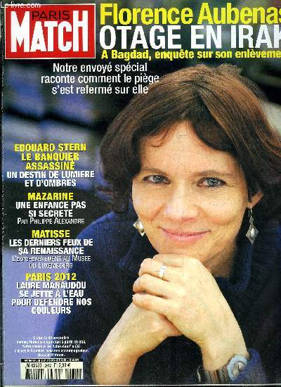 PARIS MATCH N 2912 - La mort d'Edouard Stern par Arnaud Bizot, Caroline Pigozzi, Florence Aubenas, a Bagdad, enqute sur son enlvement par Patrick Forestier, Liban : Walid Joumblatt par Jacques Marie Bourget, Steve Fossett carbure a l'adrnaline