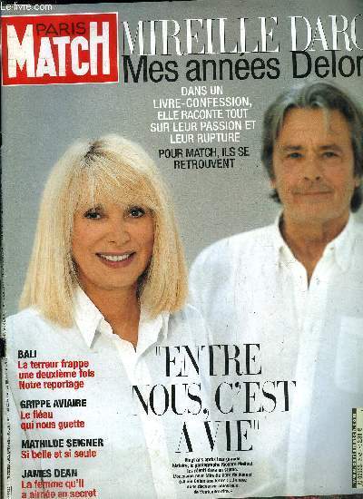PARIS MATCH N 2942 - Corse : les bateaux qui soulvent la tempte par Jacques Marie Bourget, En premire ligne contre le terrorisme, sept juges contre la pire des menaces par Olivier O'Mahony, Terreur a Bali, tragique rptition par Romain Clergeat, May