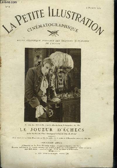 La petite illustration cinmatographique n 8 - M. Charles Dullin, dans le role du baron de Kempelen, du film Le joueur d'checs