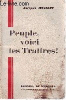 Peuple, voici les traitres !