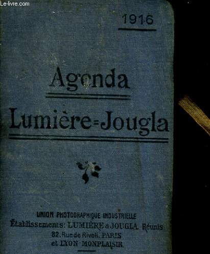 Agenda Lumire-Jougla. 1916