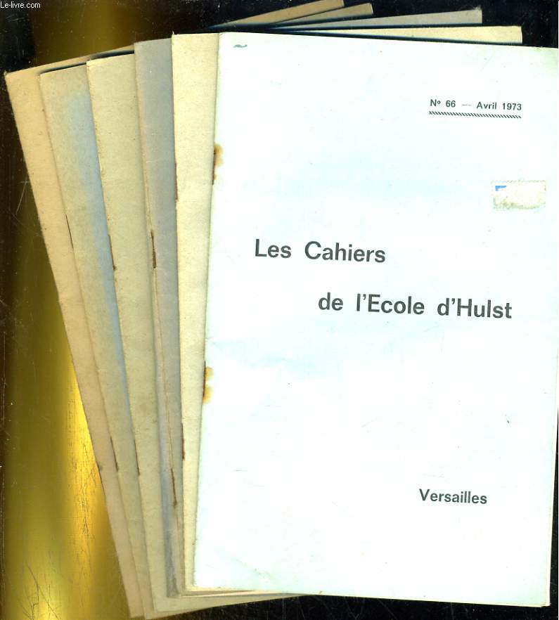 Les cahiers de l'cole d'Hulst