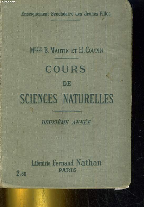 Cours de Sciences Naturelles - Deuxime anne