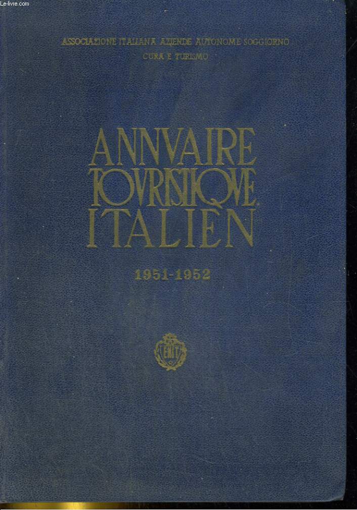 Annuaire Touristique Italien 1951-1952