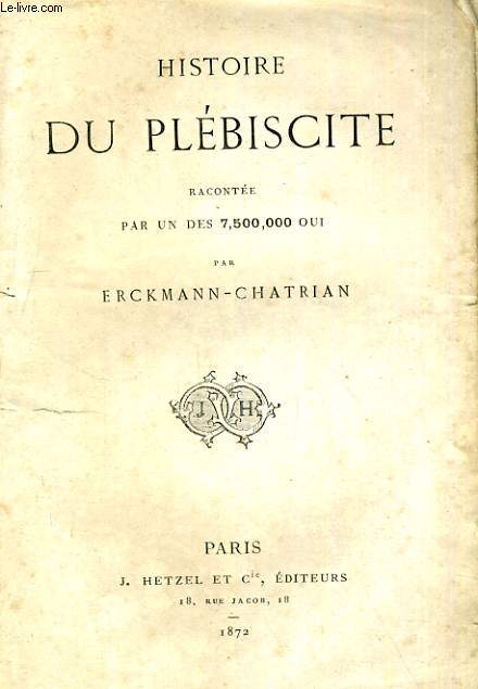 Histoire du plbiscite