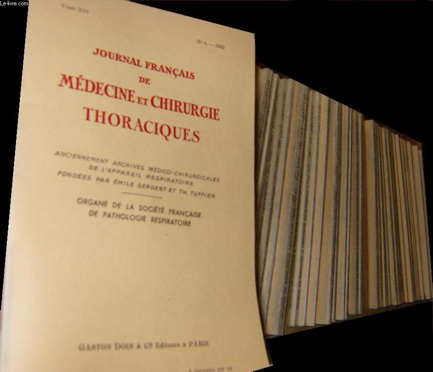 Journal franais de mdecine et chirurgie thoraciques.