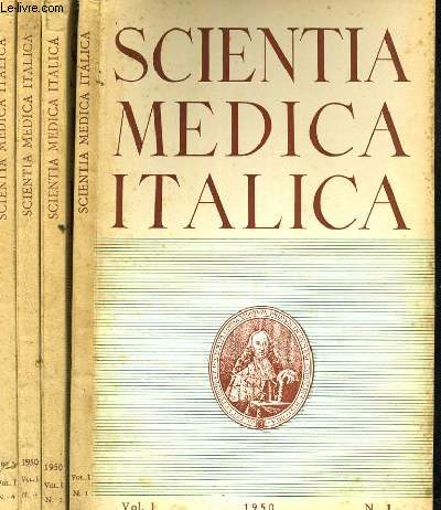 Scientia medica Italica. 4 fascicules (du n1 au n4)