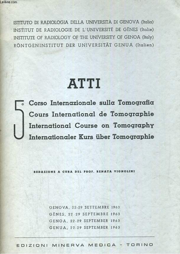5 cours international de Tomographie. ATTI