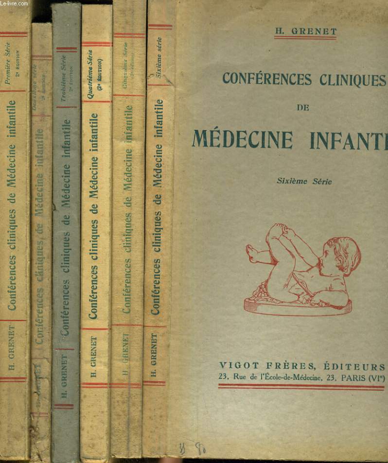 Confrences cliniques de mdecine infantile. en 6 tomes